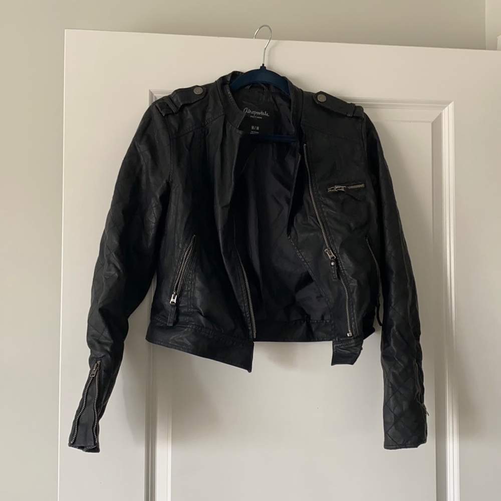 EUC Aeropostale faux leather jacket